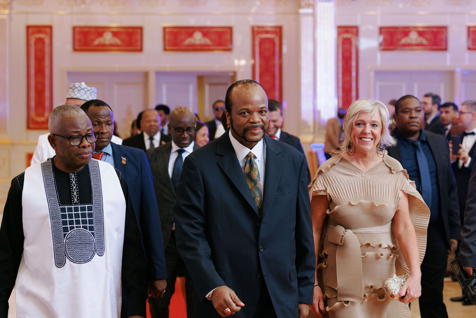 Guests arriving for a theatre gala